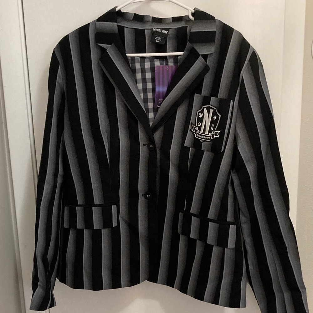 Wednesday Nevermore Academy Uniform Girls Blazer